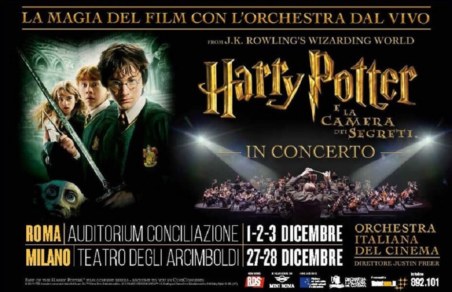 Date del concerto di Harry Potter a Roma e Milano