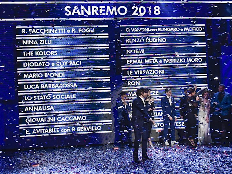 Sanremo 2018, ecco l'elenco dei 20 big in gara