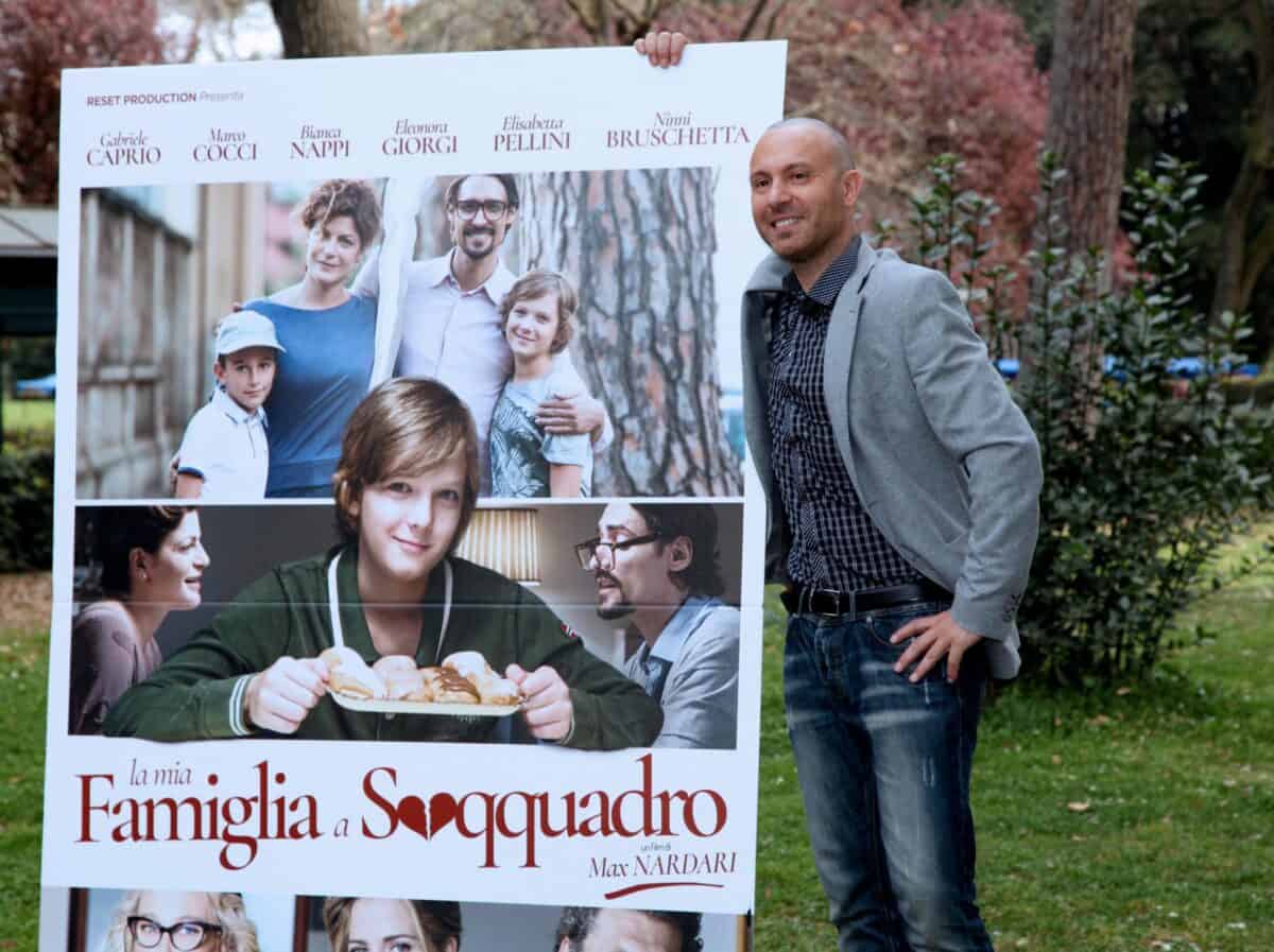 Max Nardari cartellone film Famiglia a Soqquadro