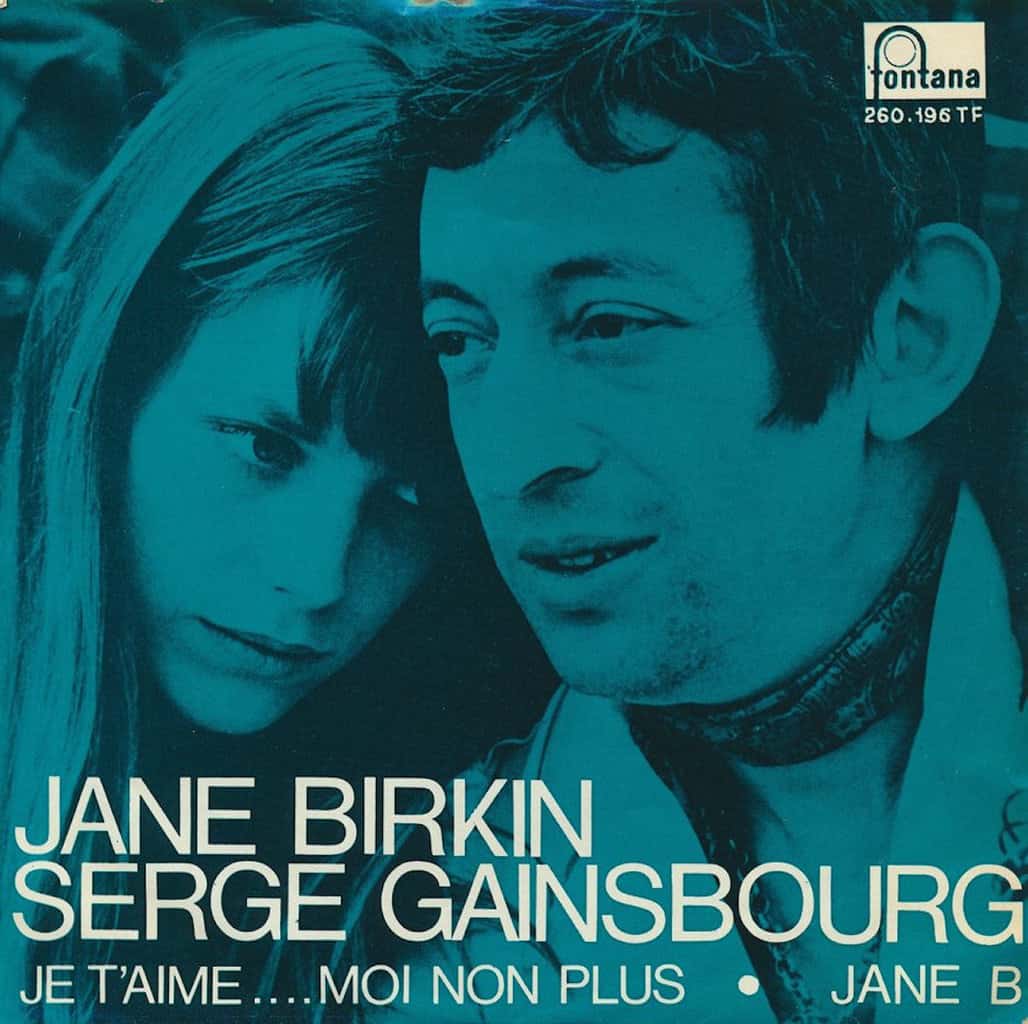 “Il senso per la parola di Serge Gainsbourg” - je t'aime moi non plus - 45giri cover