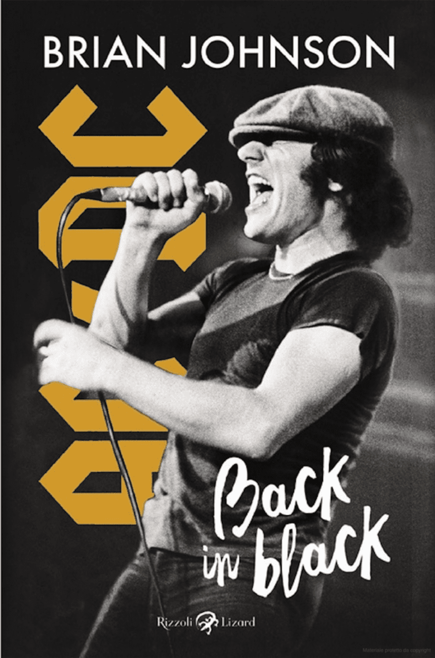 Brian Johnson: "Back in Black", il libro book cover 